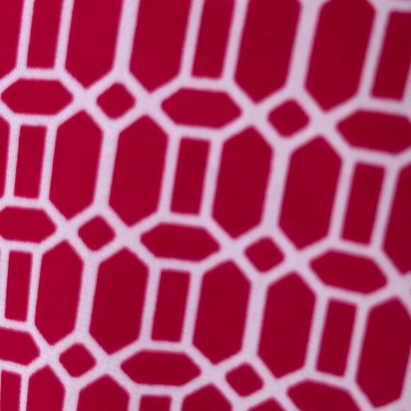 Susan Graver Pink White Geometric Sleeveless Tunic Top Womens 2X Tiered Comfort - Picture 7 of 8